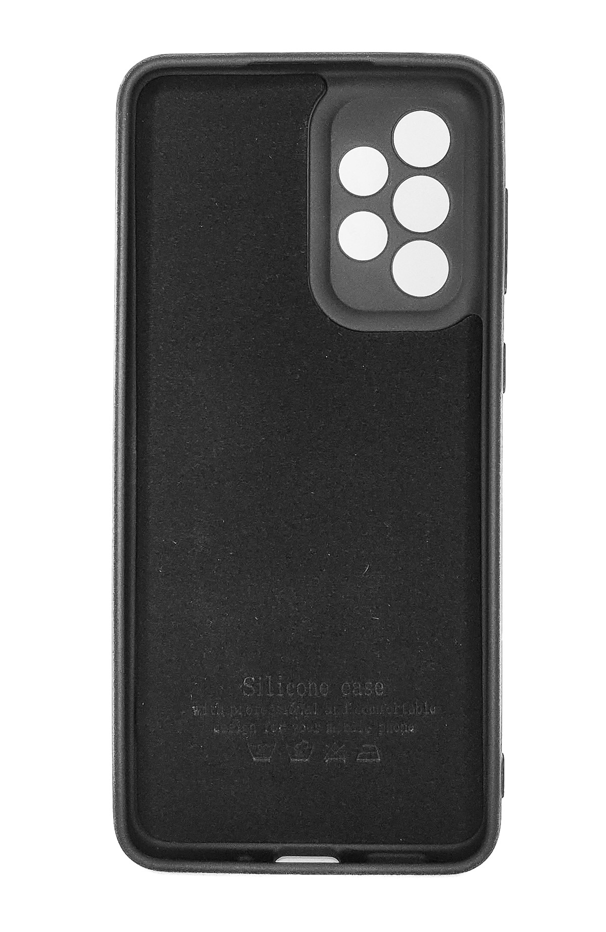 Protectores para celular  para Samsung  A52 / A52s 5G Funda de silicona con felpa Negro